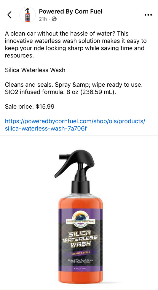 Waterless wash